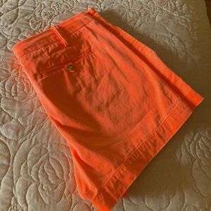Polo Ralph Lauren Cotton Shorts Size 10 Bright Orange